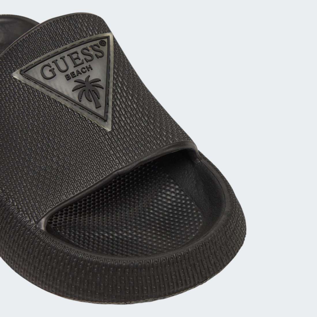 CHINELOS GUESS RUBBER SLIPPERS JBLK