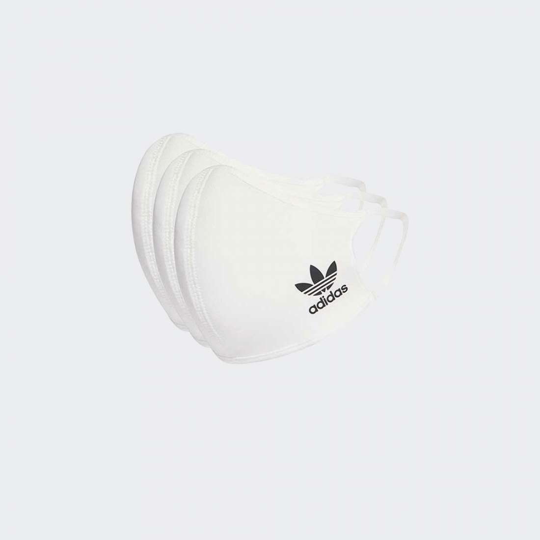 PACK 3 MÁSCARAS ADIDAS WHITE/BLACK