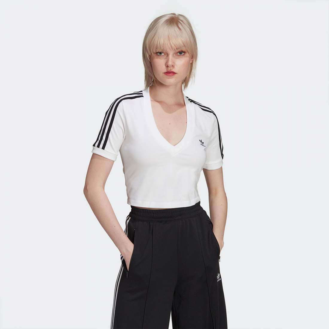 TSHIRT ADIDAS CROPPED ADICOLOR WHITE