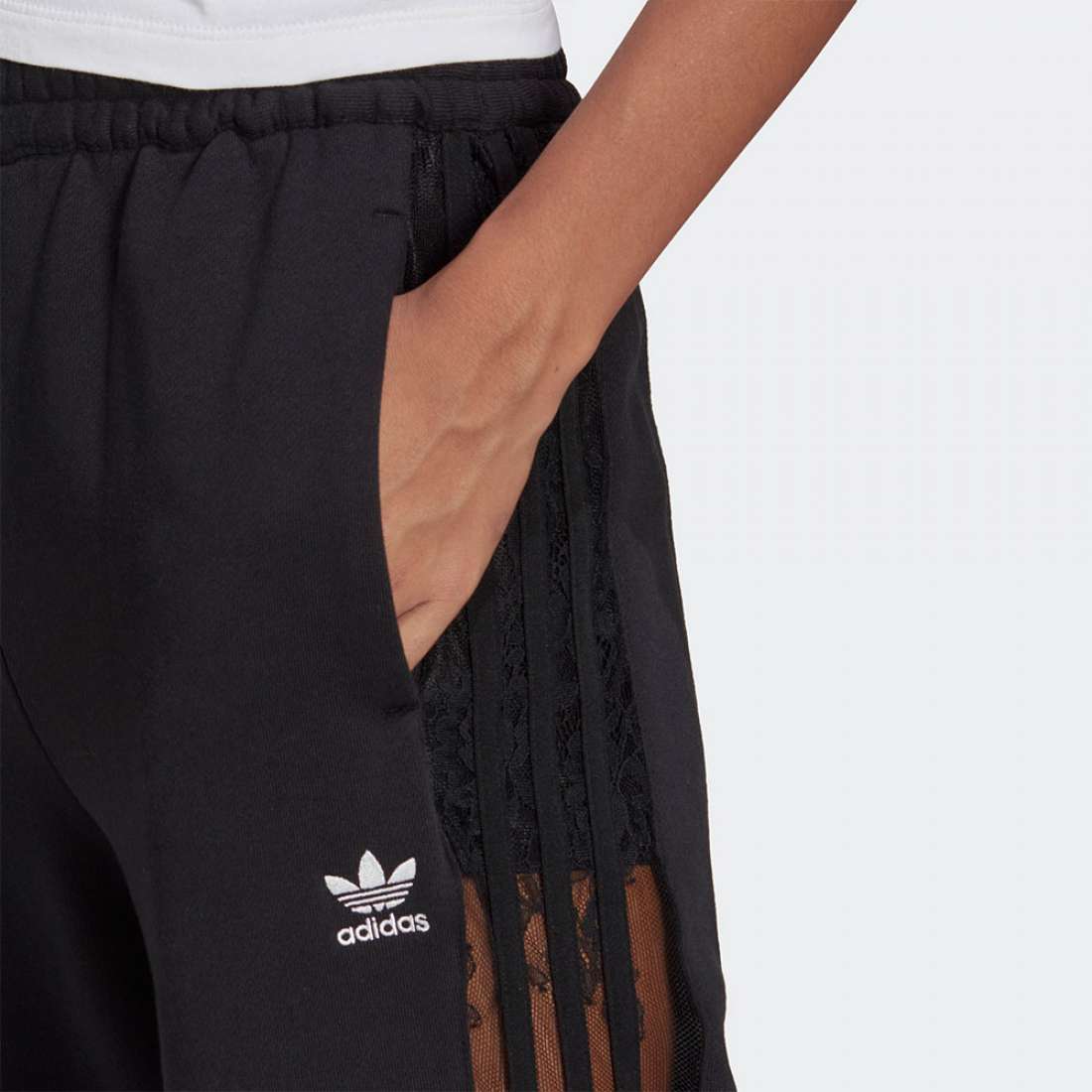 CALÇAS ADIDAS RENDA ADICOLOR CLASSICS BLACK