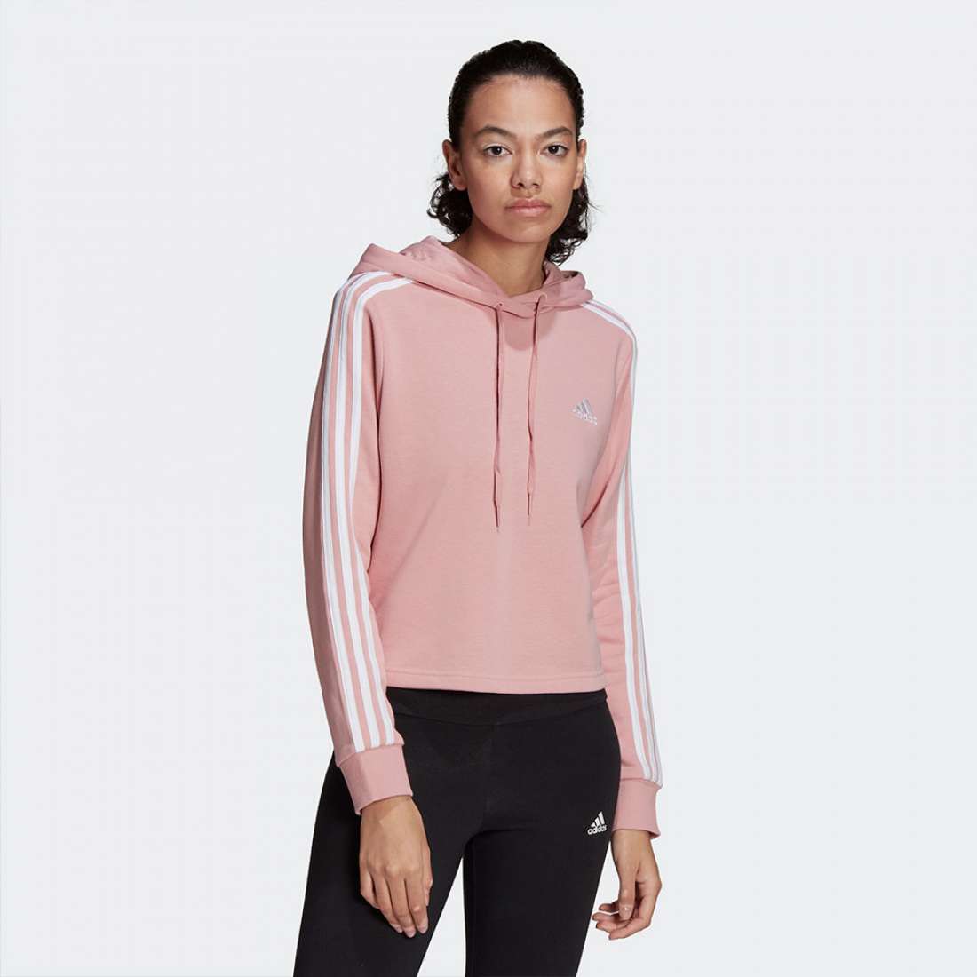 HOODIE ADIDAS 3-STRIPES MALMAR/WHITE