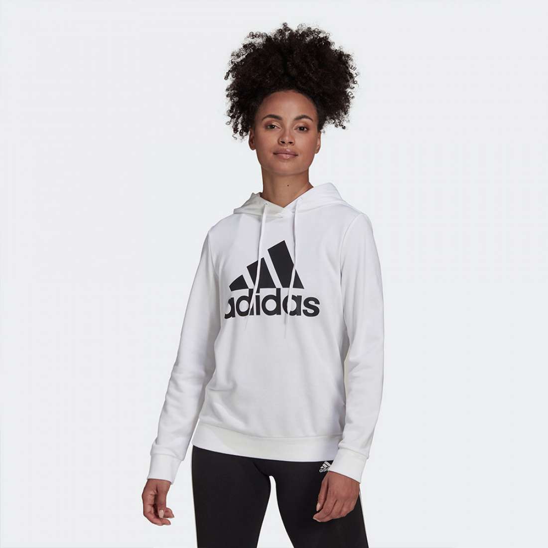 HOODIE ADIDAS BADGE OF SPORT WHITE/BLACK