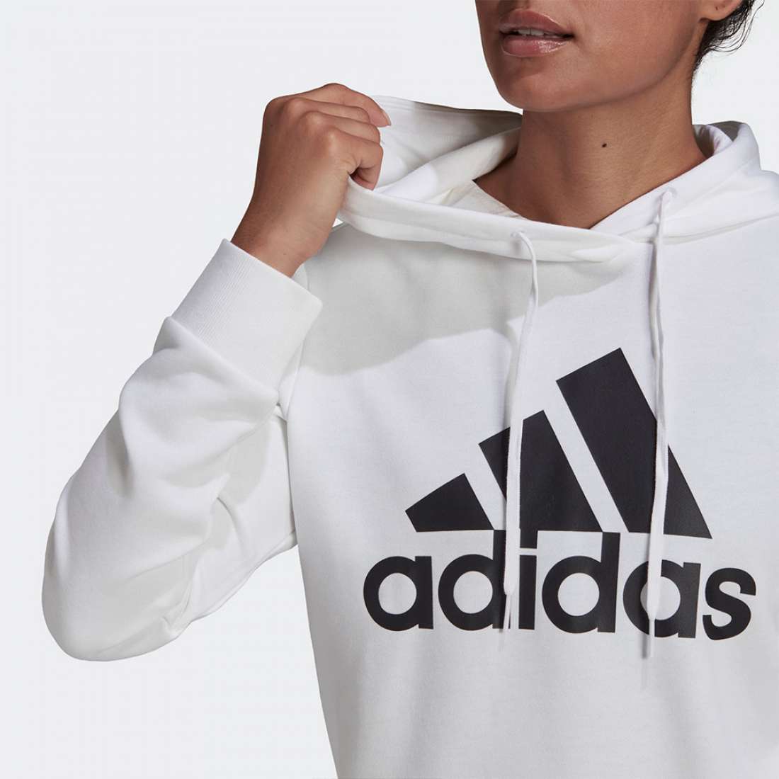 HOODIE ADIDAS BADGE OF SPORT WHITE/BLACK