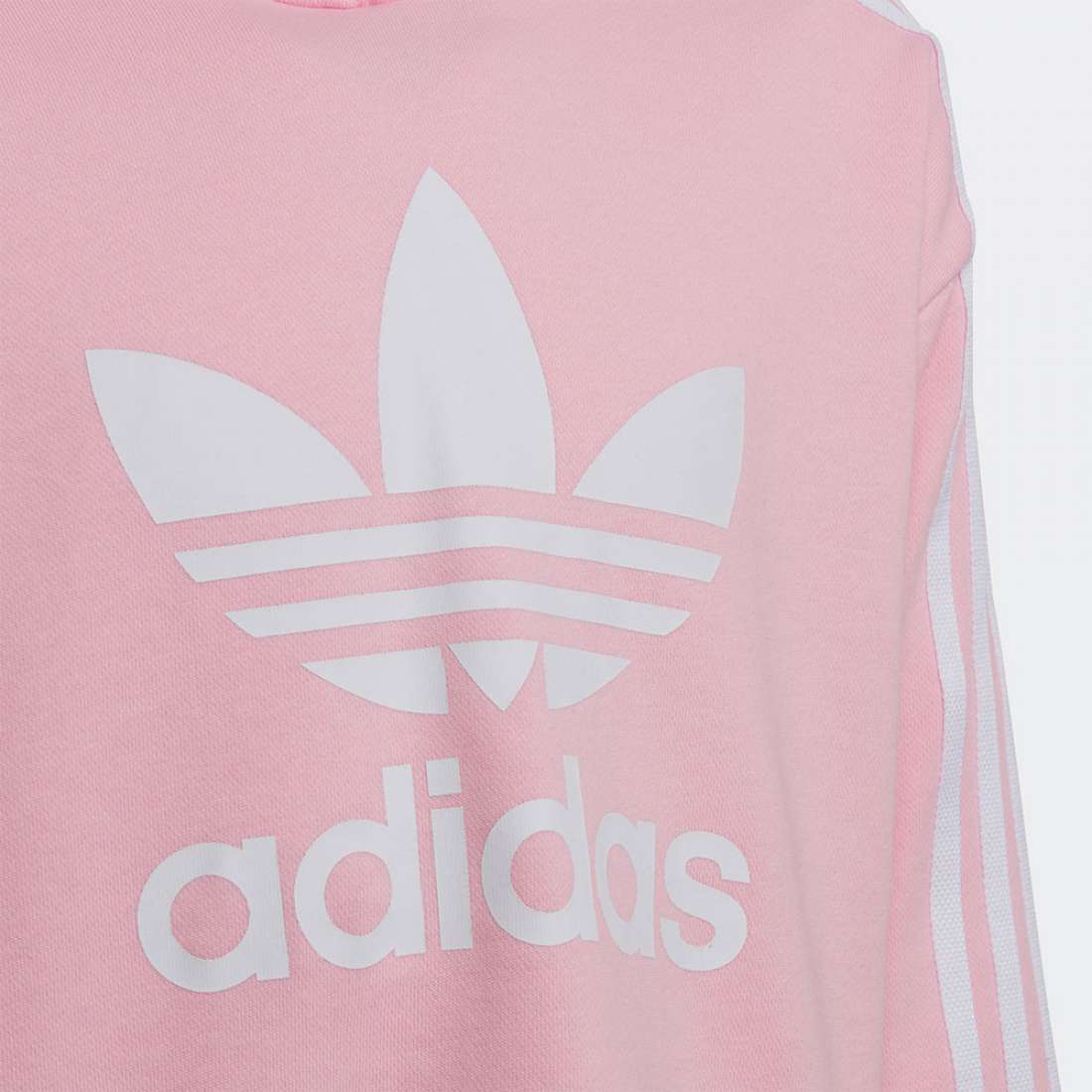 HOODIE ADIDAS CROPPED PINK/WHITE