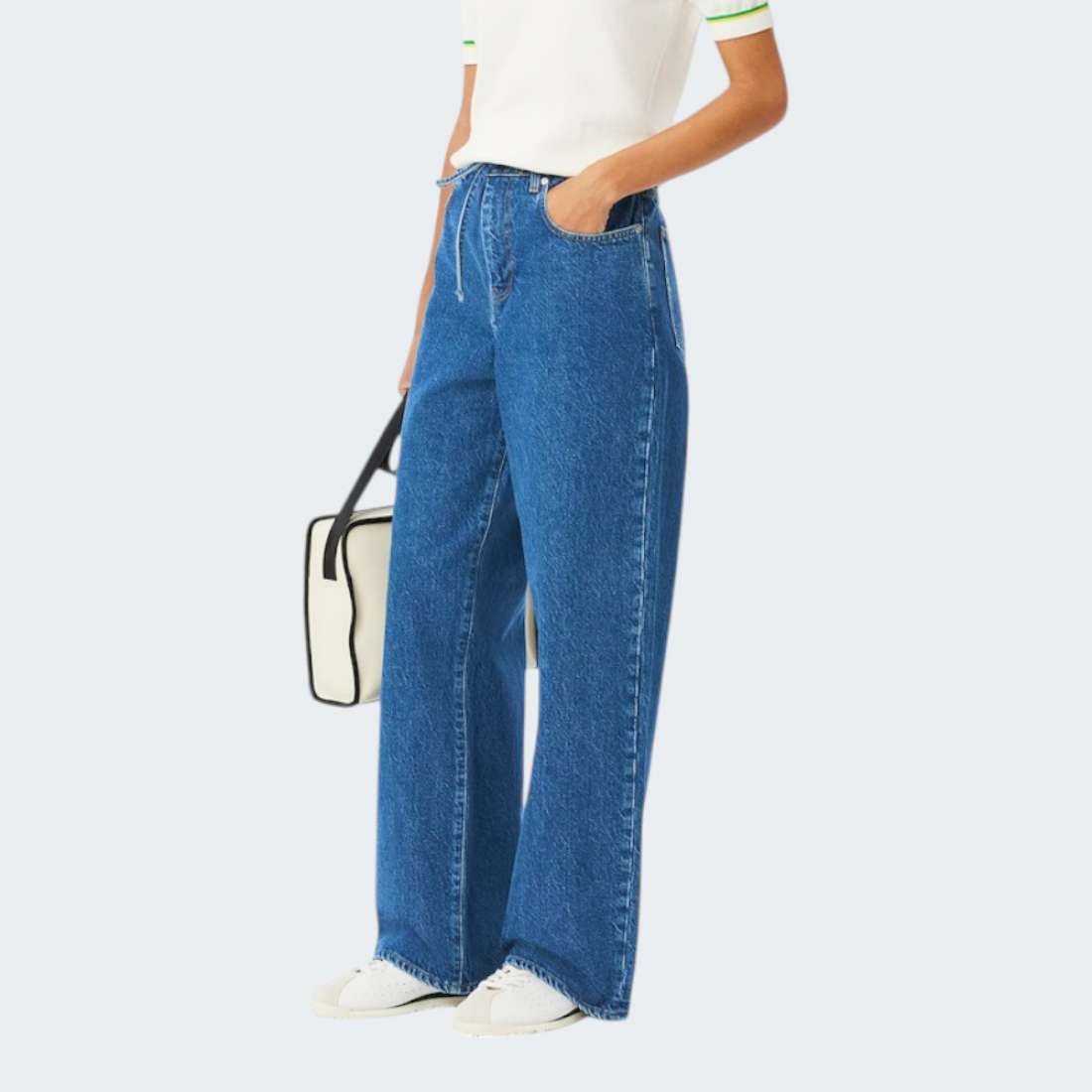 CALÇAS LACOSTE MEDIUM BLUE