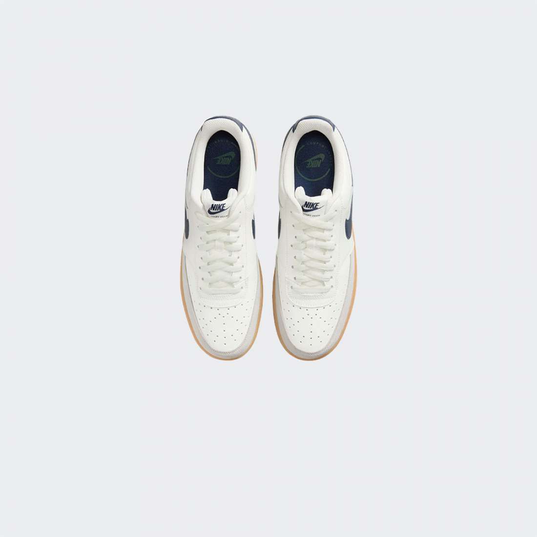 NIKE COURT VISION BEIGE/BLUE/BROWN