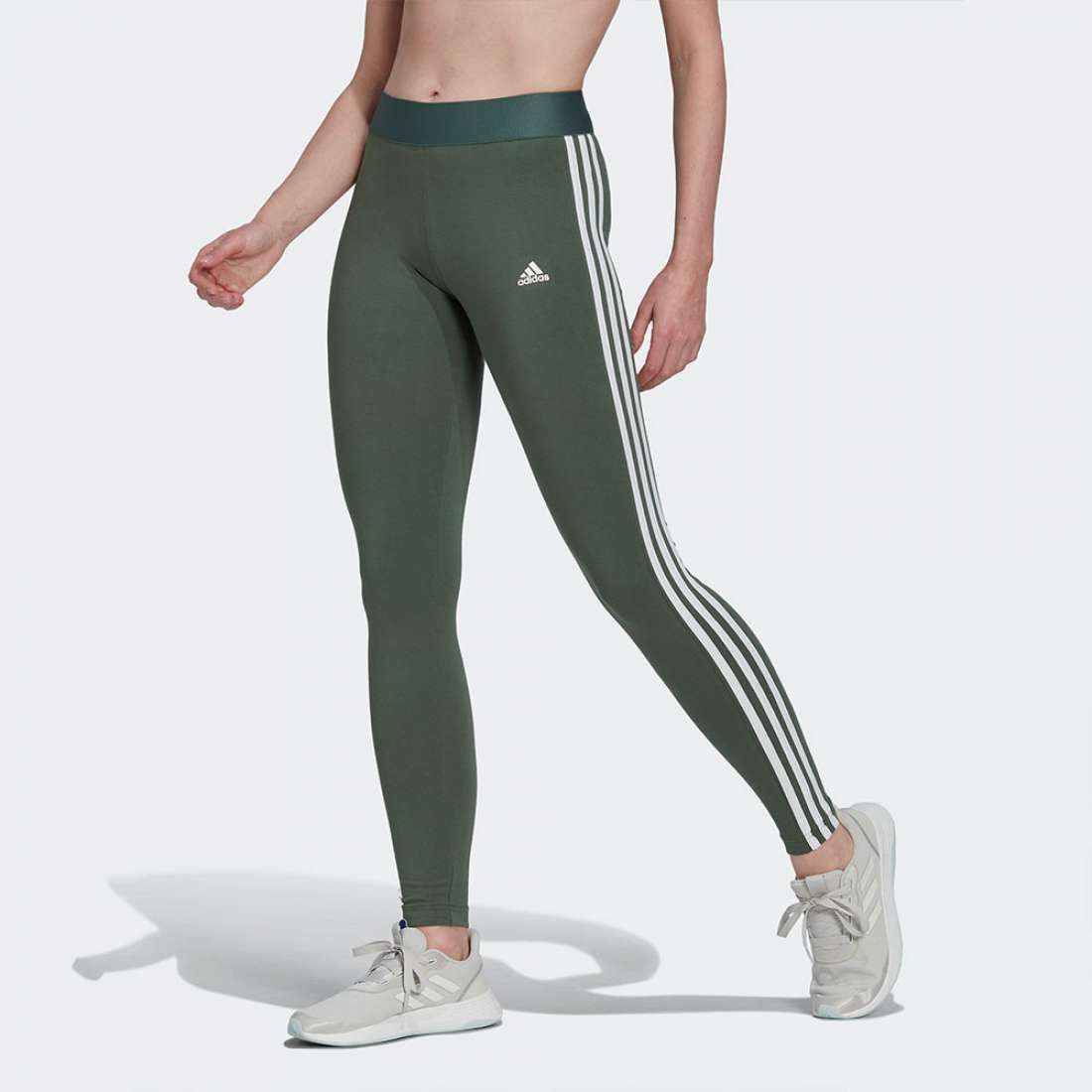 LEGGINGS ADIDAS ESSENTIALS 3-STRIPES GREOX/BLACK