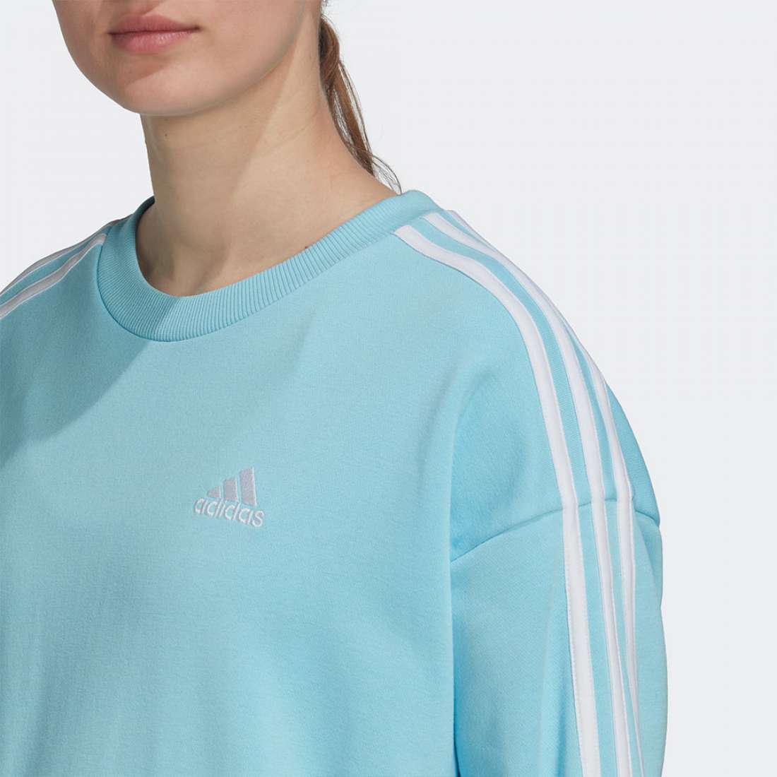 SWEATSHIRT ADIDAS STUDIO LOUNGE 3-STRIPES BLIBLU/WHITE