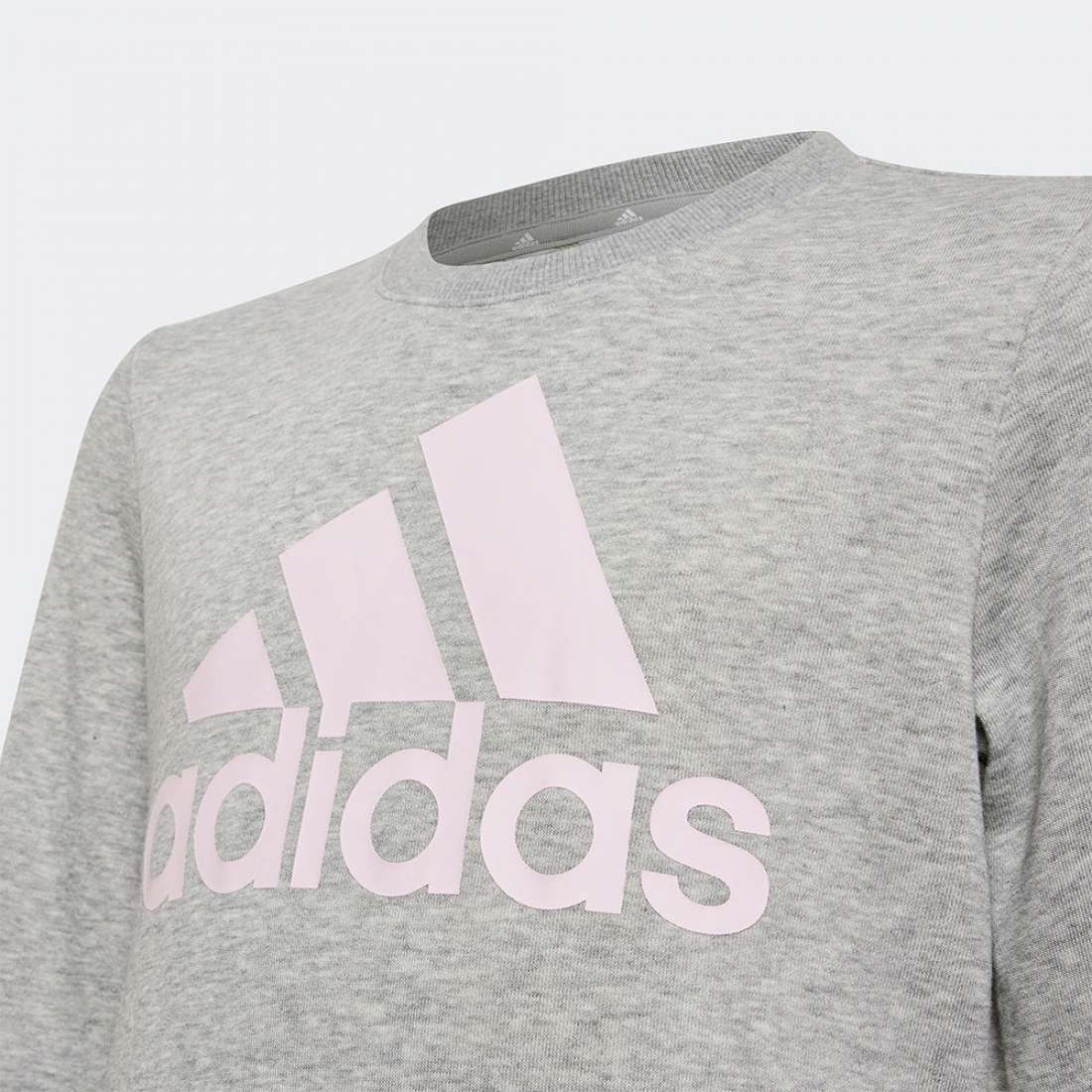 SWEATSHIRT ADIDAS BADGE OF SPORT GREY/CLPINK