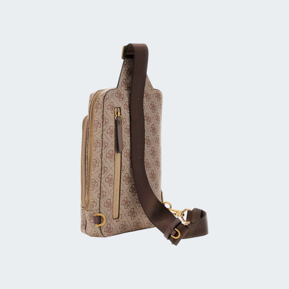 BOLSA GUESS MILANO BEIGE/BROWN