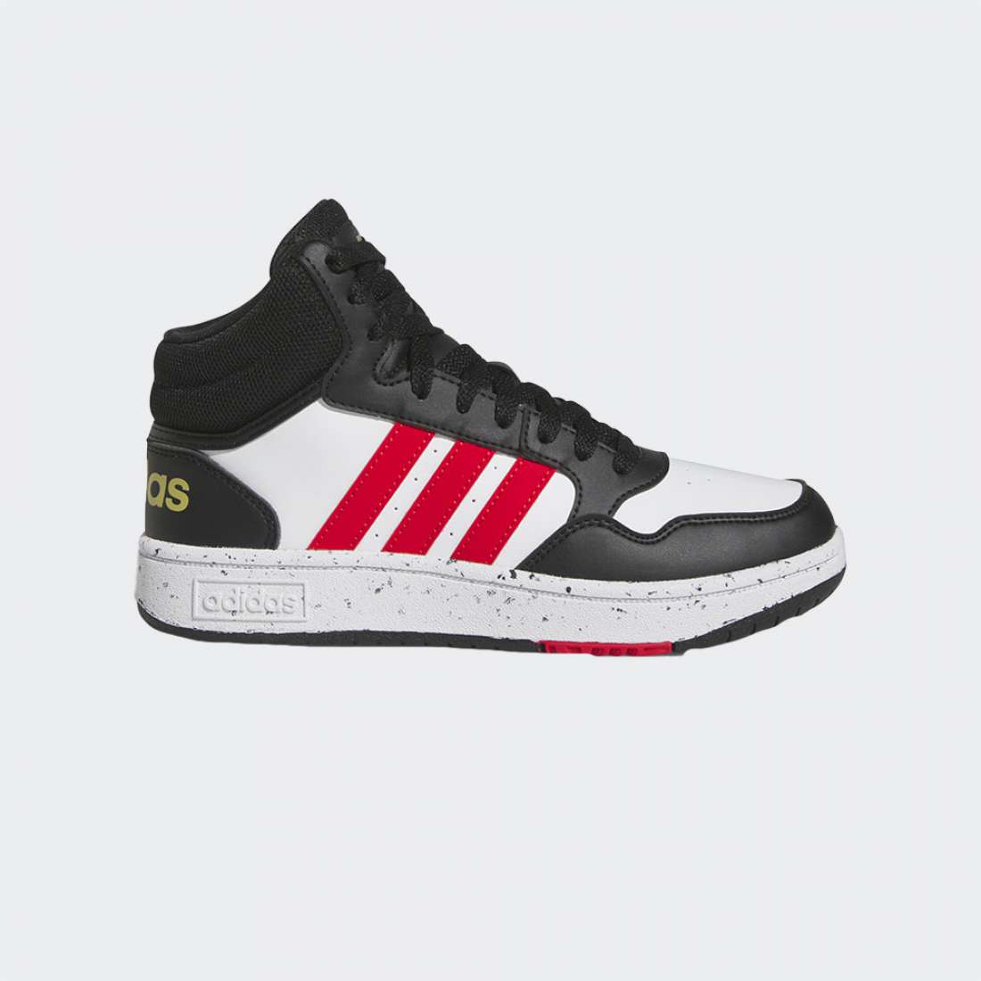 ADIDAS HOOPS 3.0 MID K FTWWHT/VIVRED/BLACK