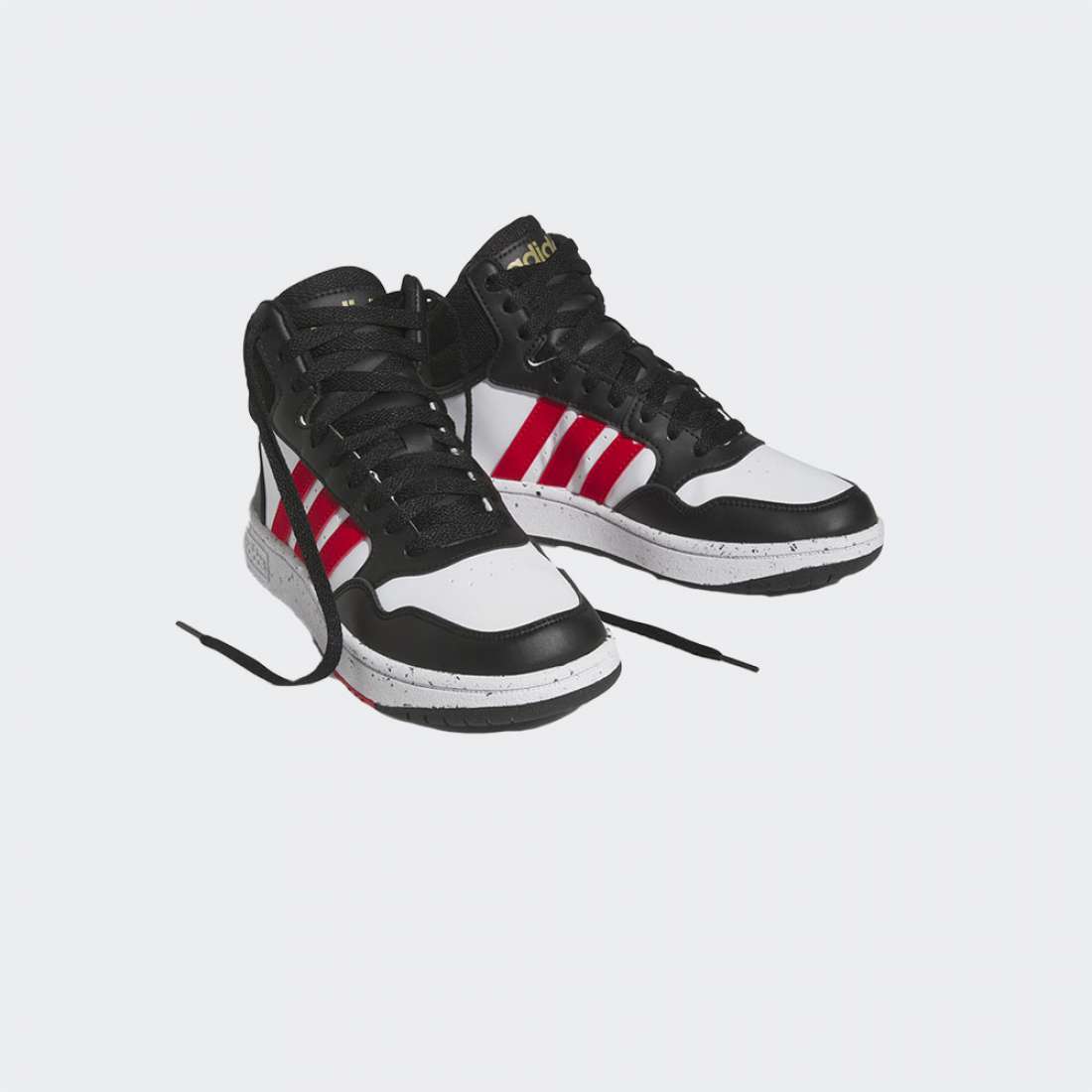 ADIDAS HOOPS 3.0 MID K FTWWHT/VIVRED/BLACK