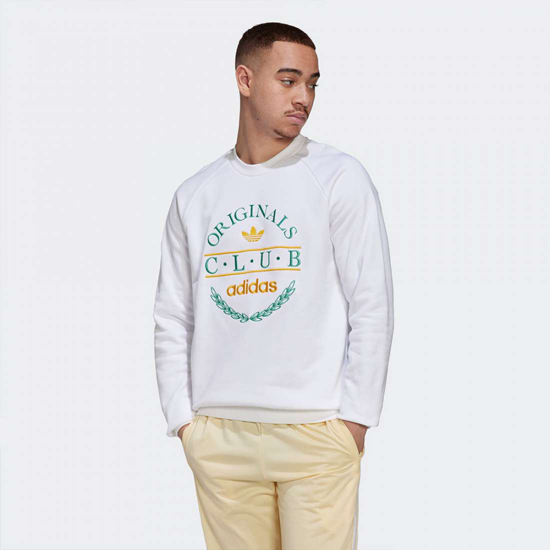 SWEATSHIRT ADIDAS CLUB LOGO WHITE