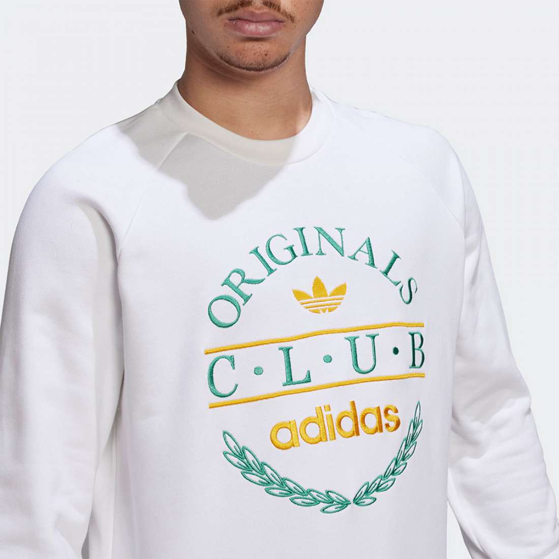 SWEATSHIRT ADIDAS CLUB LOGO WHITE