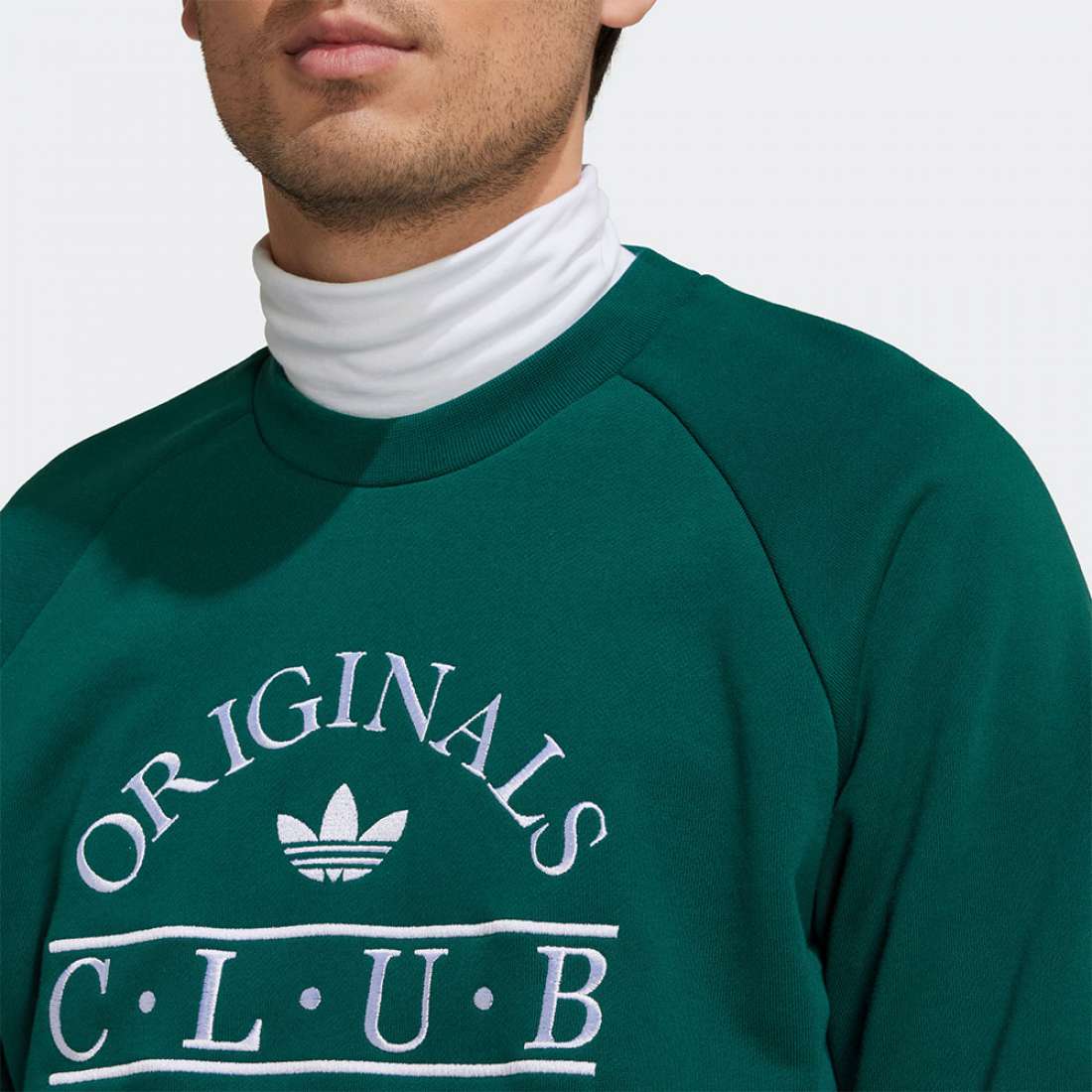 SWEATSHIRT ADIDAS CLUB LOGO CGREEN