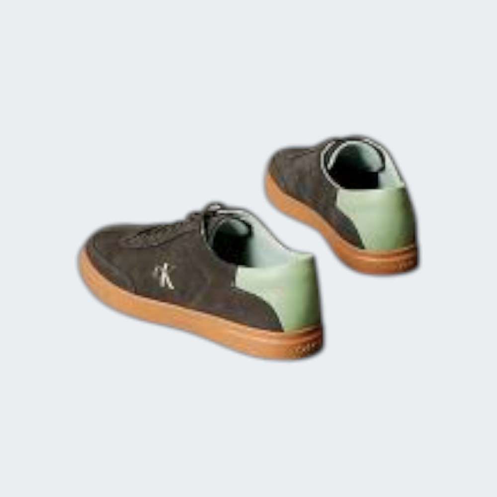 CALVIN KLEIN LOW PRO CUPS LACE UP SUE MIX