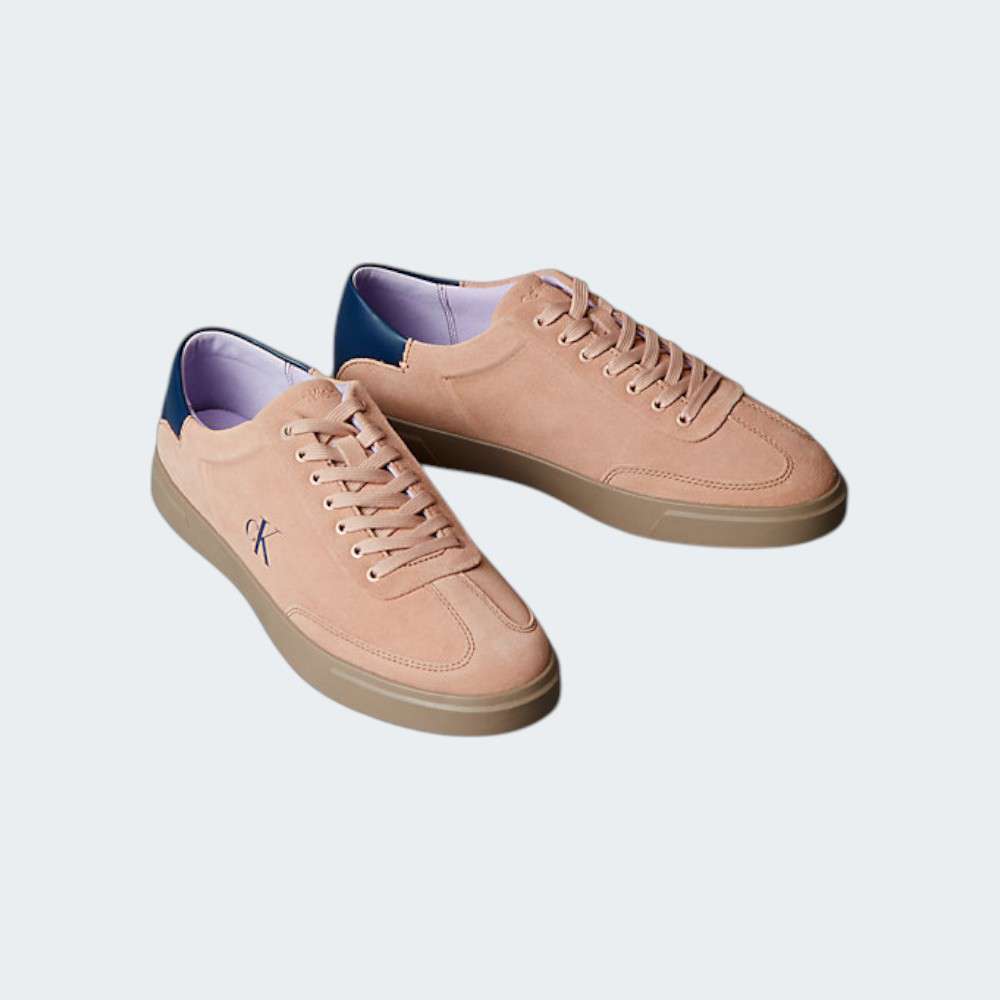 CALVIN KLEIN LOW PRO CUPS LACE UP SUE MIX