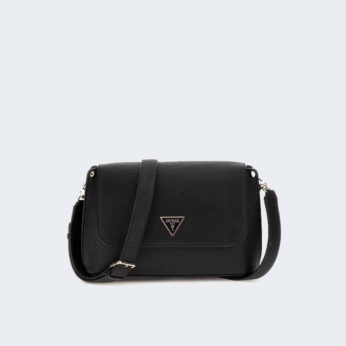 MALA GUESS MERIDIAN FLAP CROSSBODY BLACK