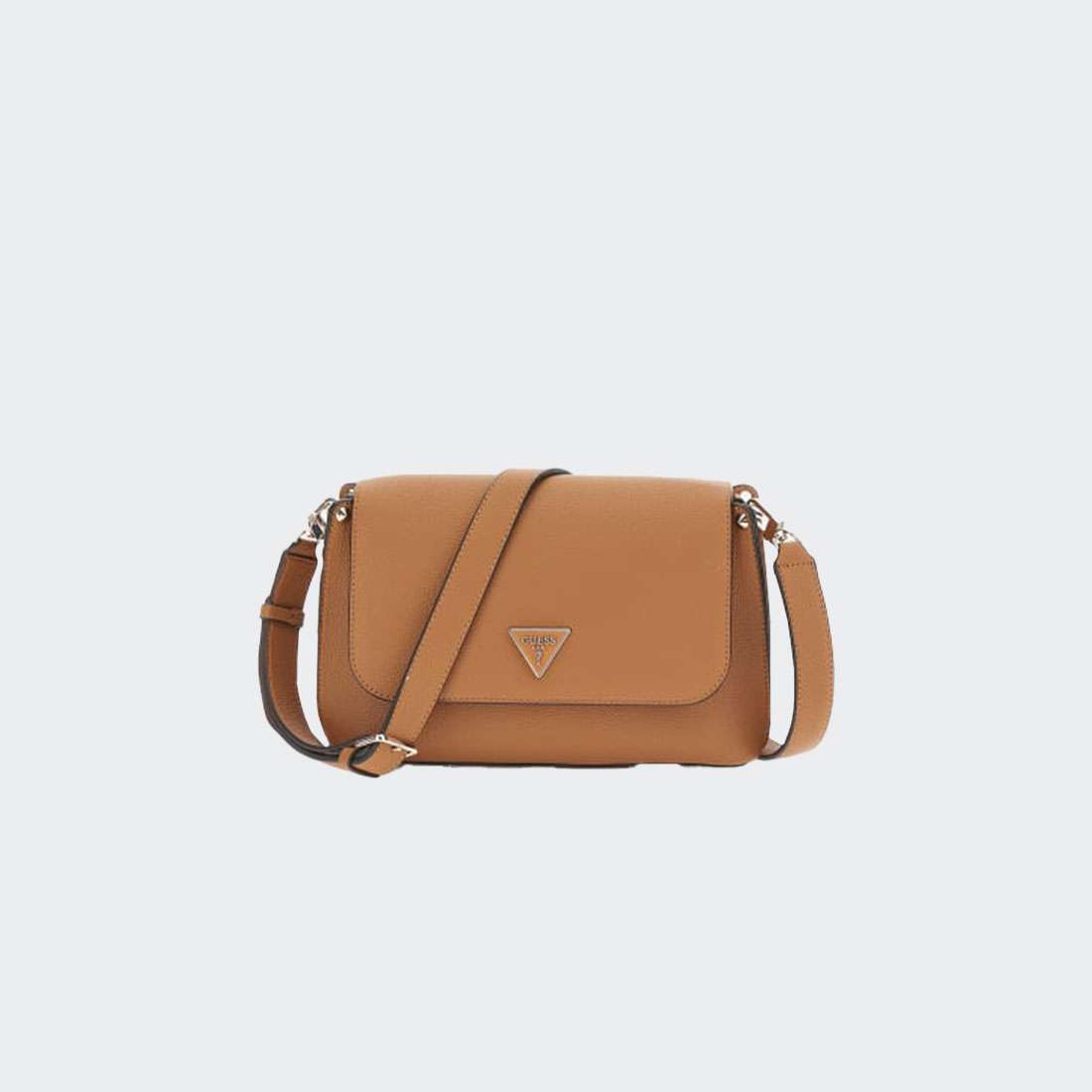 MALA GUESS MERIDIAN FLAP CROSSBODY COGNAC