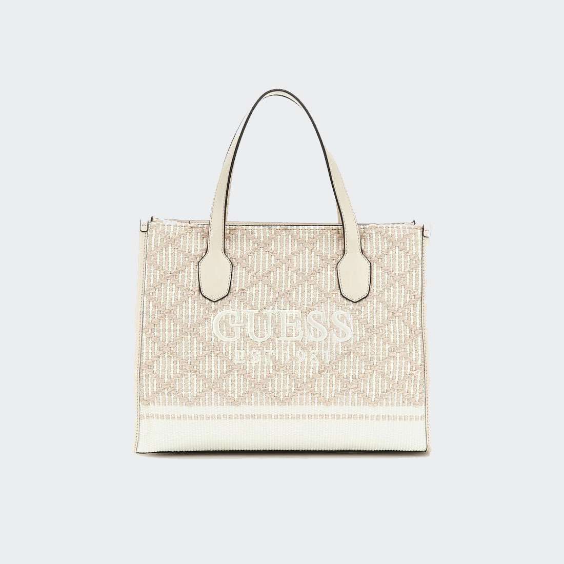 MALA GUESS SILVANA 2 COMPARTMENT TOTE STONE MULTI