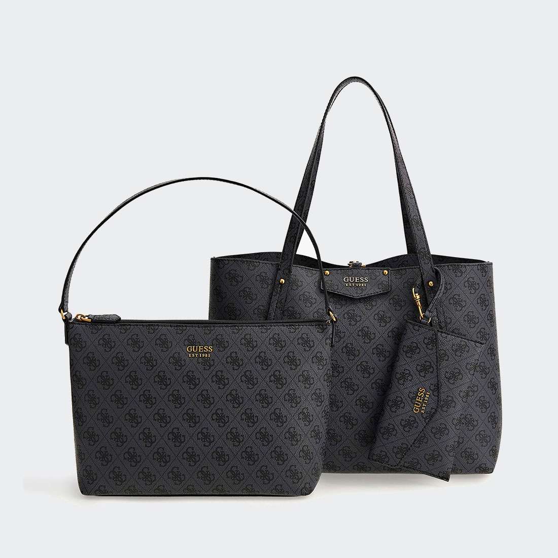 MALA GUESS ECO BRENTON TONTE COAL LOGO