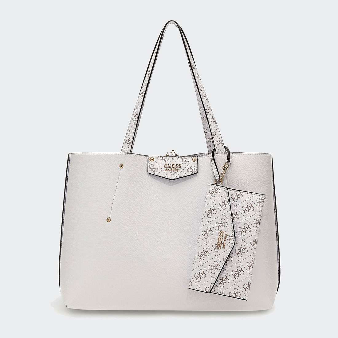 MALA GUESS ECO BRENTON TOTE WHITE LOGO