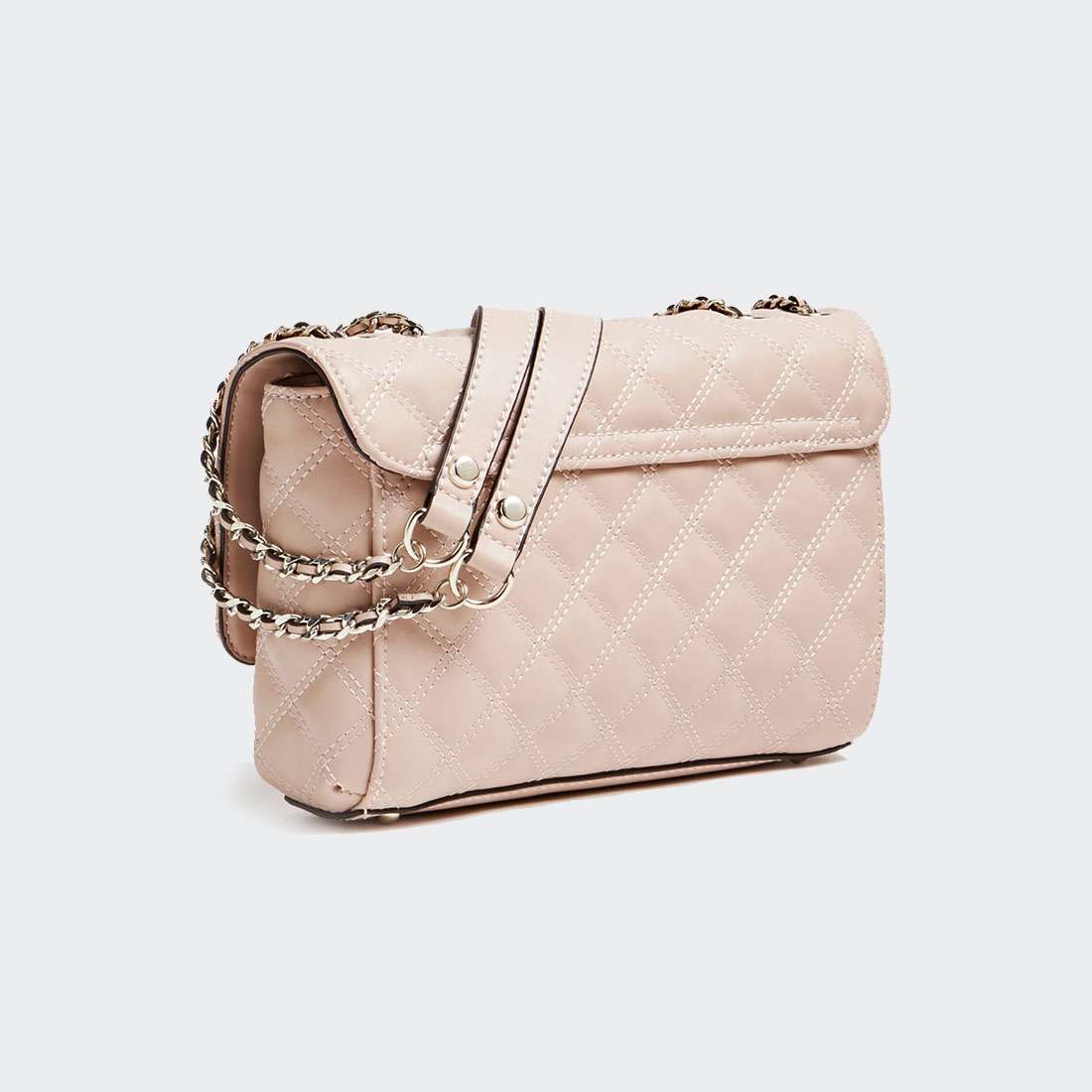 MALA GUESS CESSILY QUILTED CROSSBODY ROSEWOOD