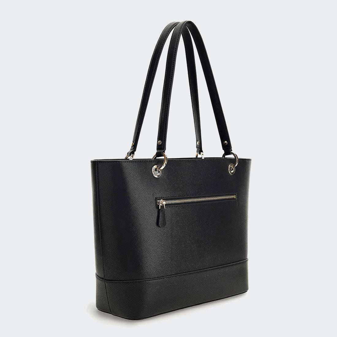 MALA GUESS ALEXIE SHOPPER SAFFIANO BLACK