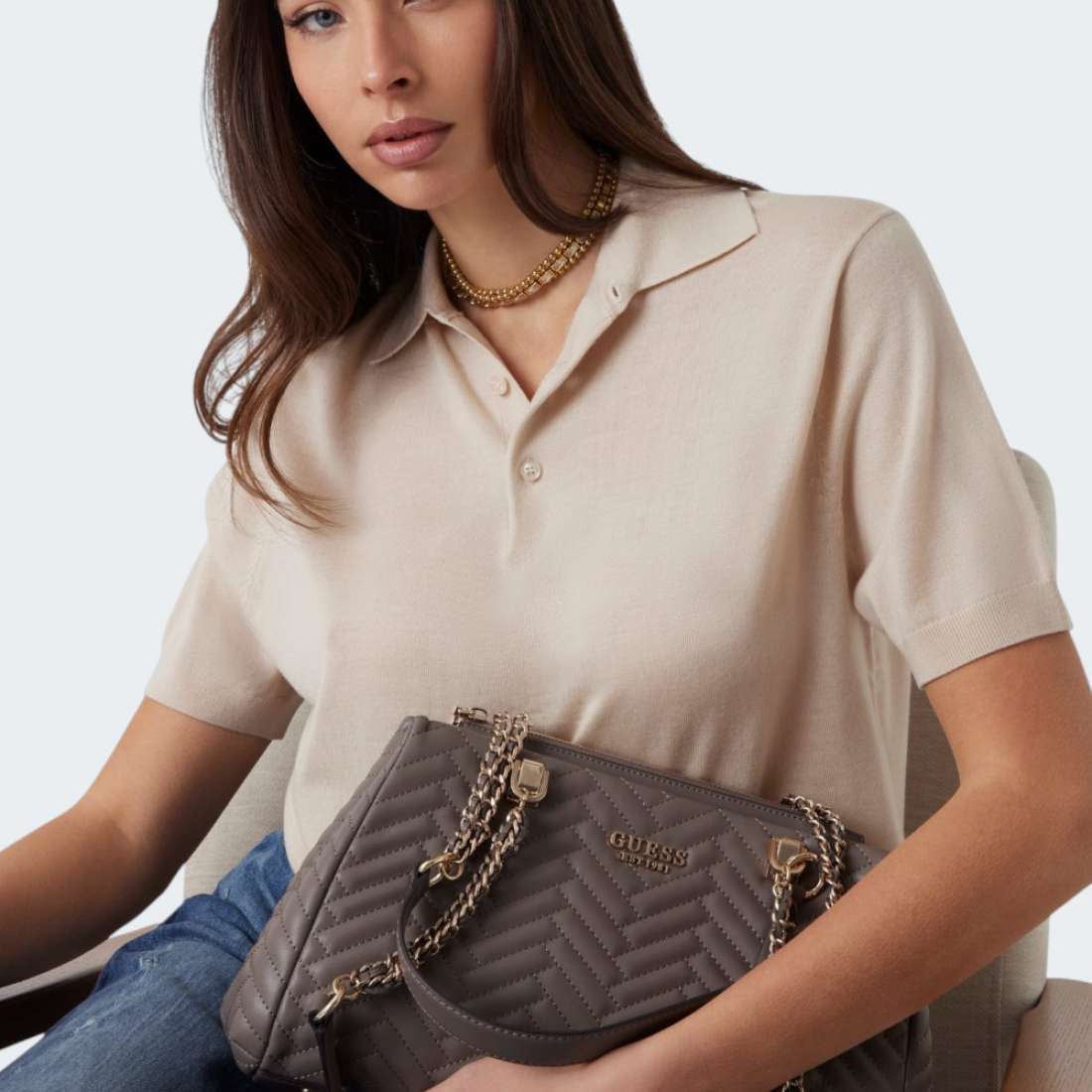 MALA GUESS PHAEDRA SMALL DARK TAUPE
