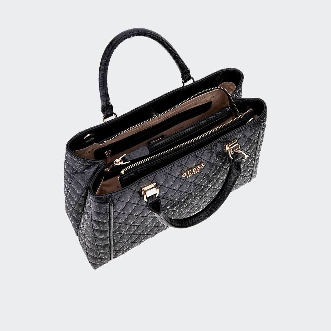 MALA GUESS N YARMILLA LUXURY SATCHEL BLACK