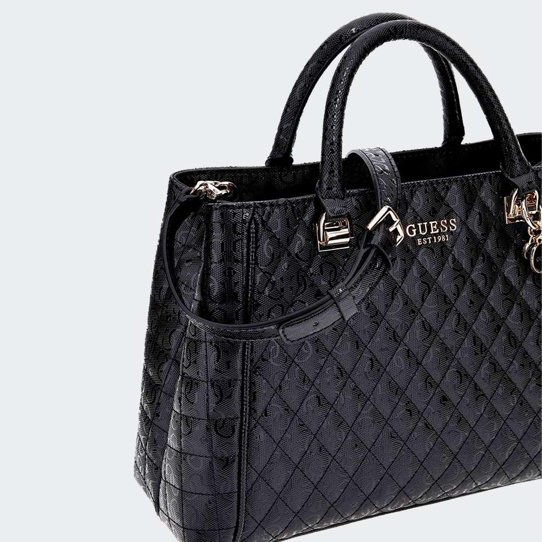 MALA GUESS N YARMILLA LUXURY SATCHEL BLACK
