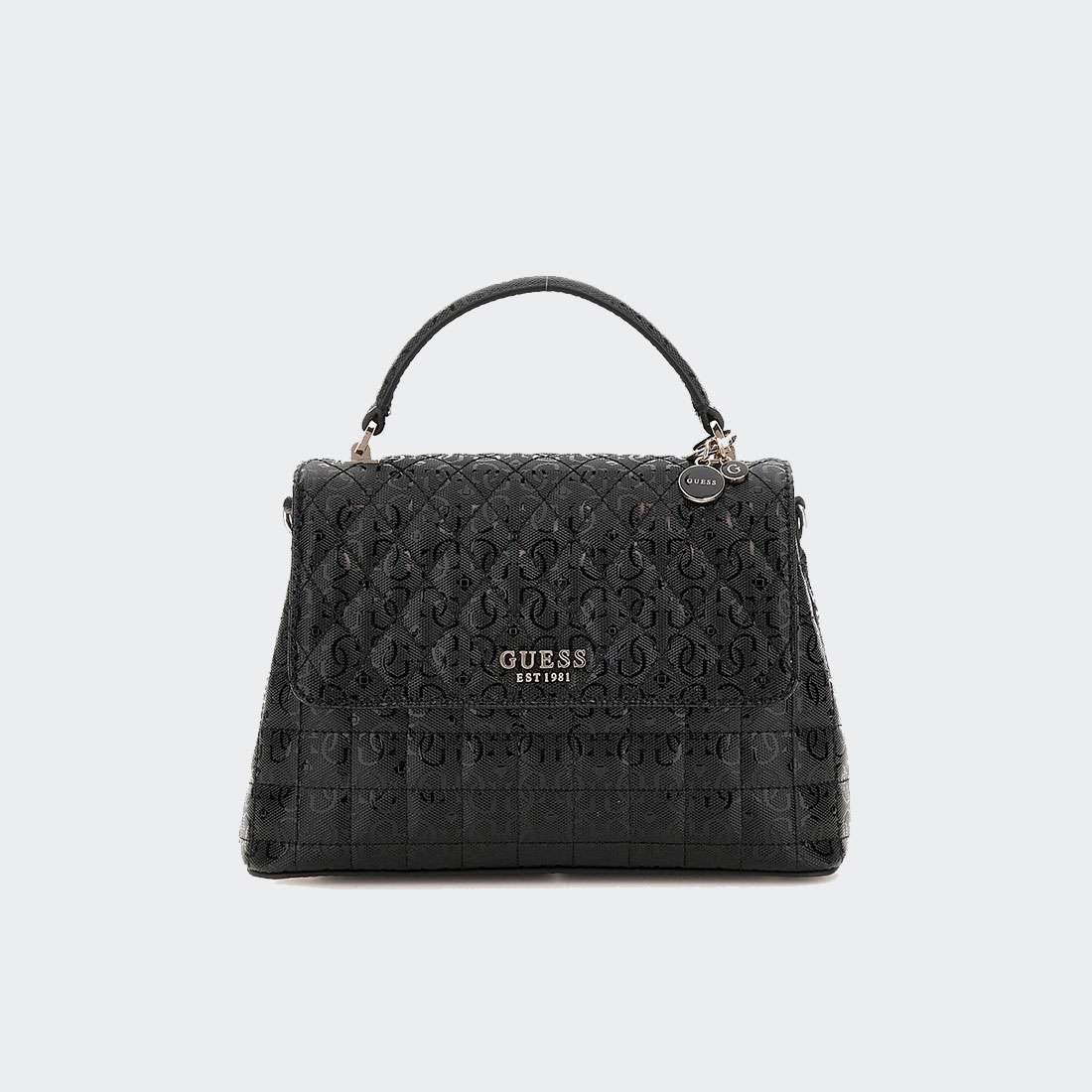 MALA GUESS N YARMILLA TOP HANDLE FLAP BLACK