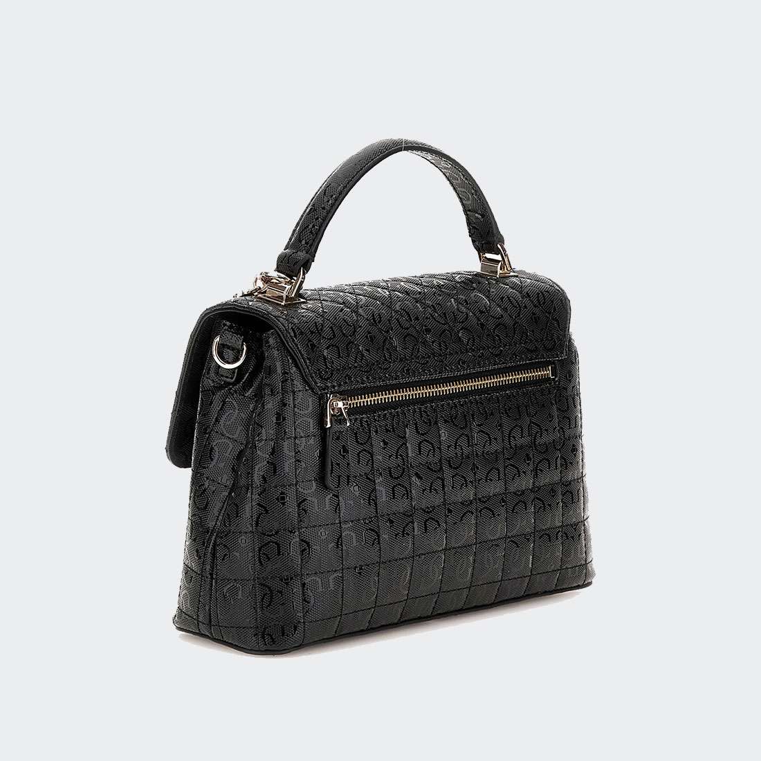 MALA GUESS N YARMILLA TOP HANDLE FLAP BLACK