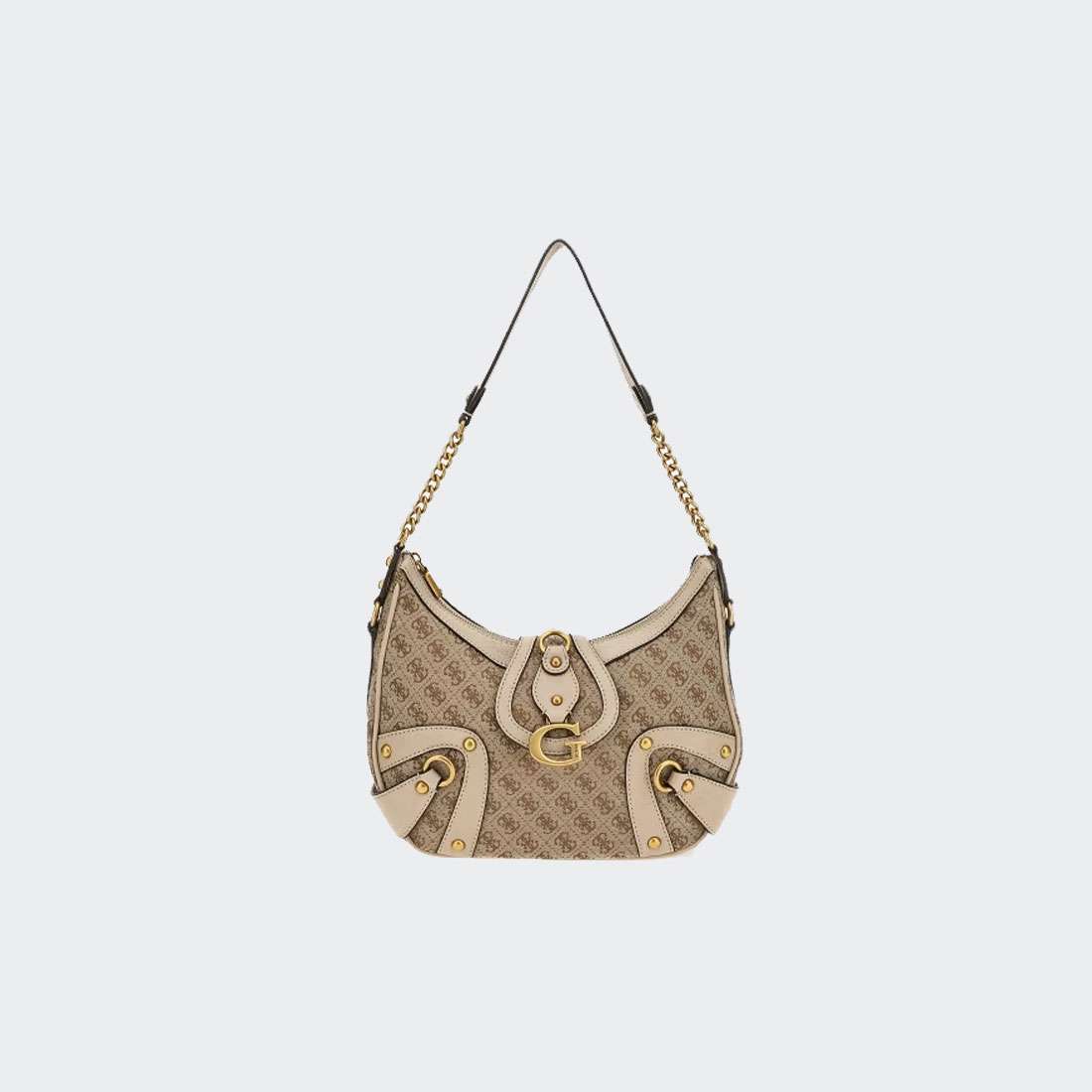 MALA GUESS GLOSS VINTAGE HOBO LATTE LOGO/NUDE