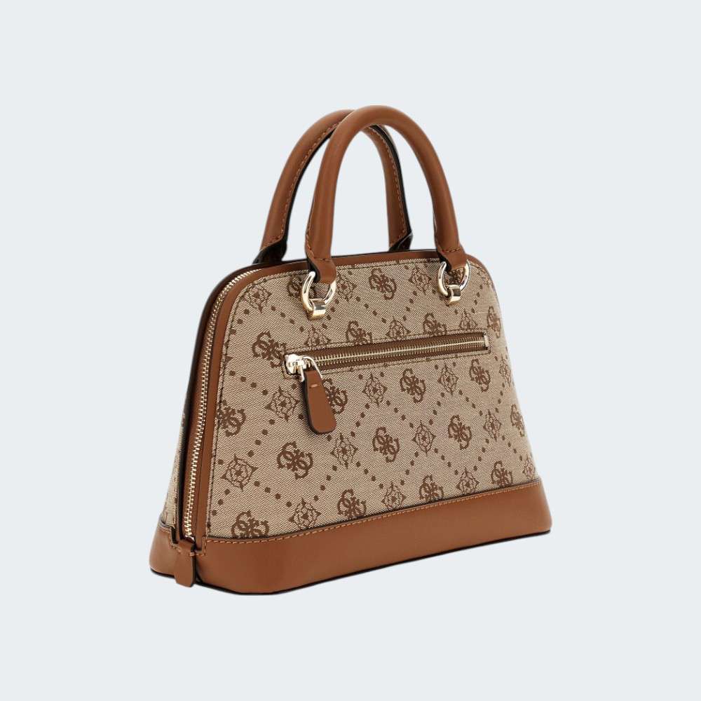 MALA GUESS SATCHEL LATTE LOGO