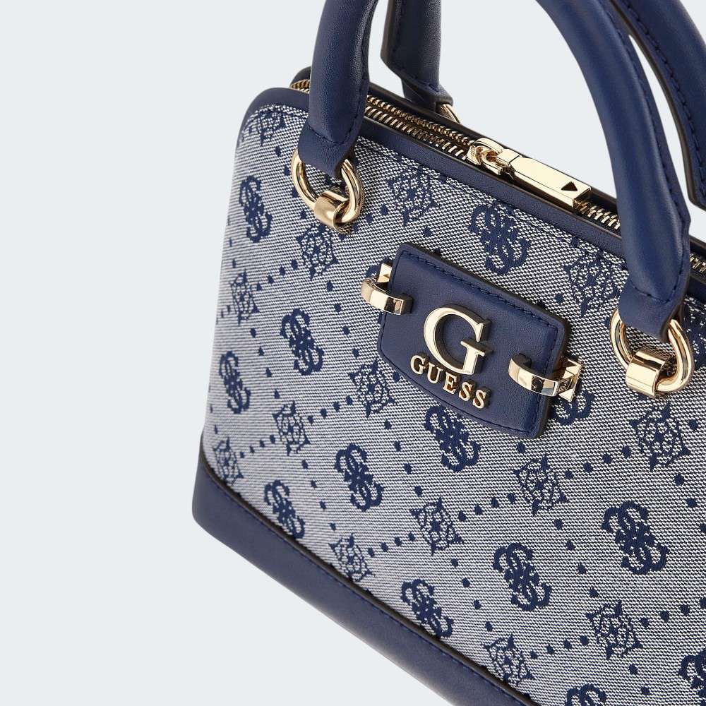 MALA GUESS SATCHEL NAVY LOGO