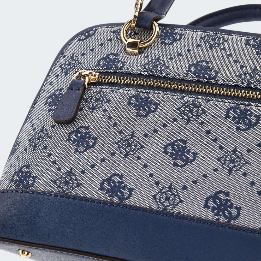 MALA GUESS SATCHEL NAVY LOGO