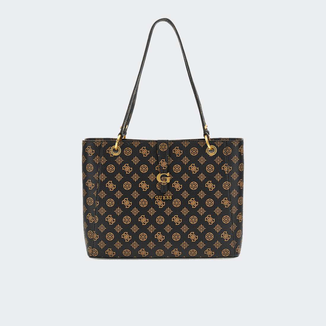 MALA GUESS N KUBA NOEL TOTE MOCHA LOGO