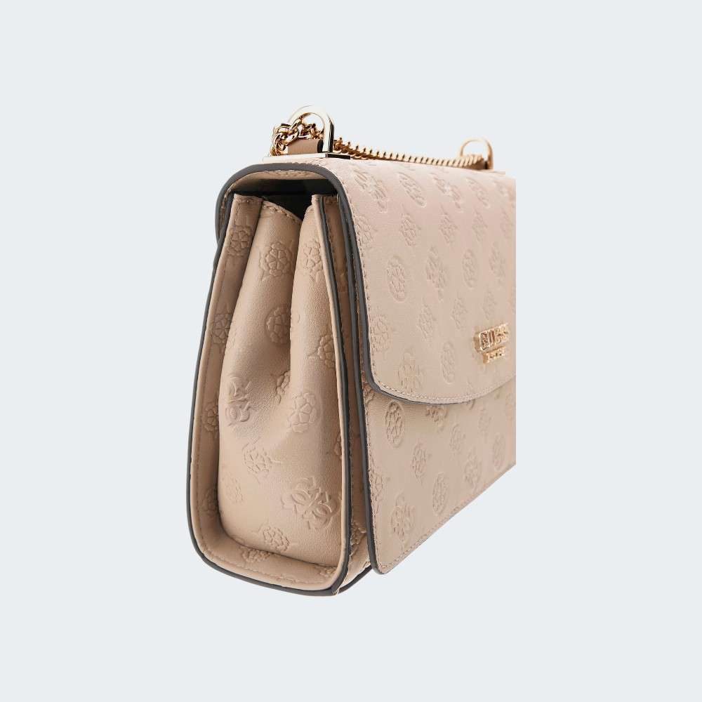 MALA GUESS PHOEBE SIMPLY TAUPE LOGO