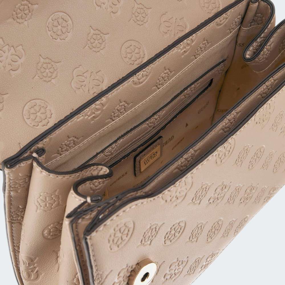 MALA GUESS PHOEBE SIMPLY TAUPE LOGO