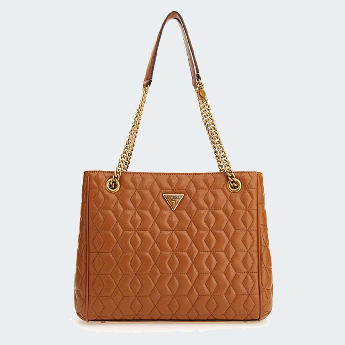 MALA GUESS ELENIA GIRLFRIEND CARRYALL COGNAC