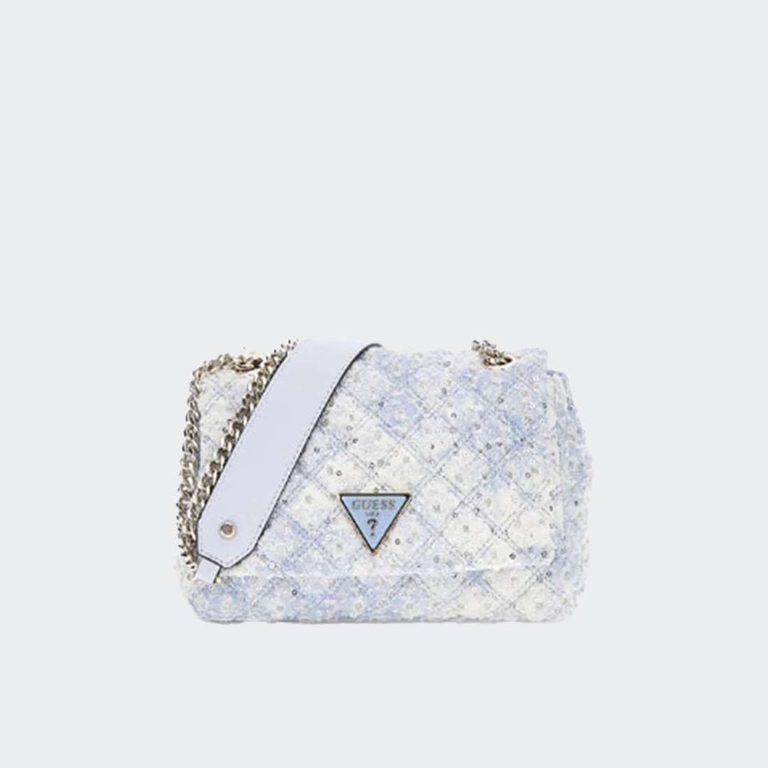 MALA GUESS RIANEE QUILT CNVRTBLE XBDY FLAP SKY BLUE