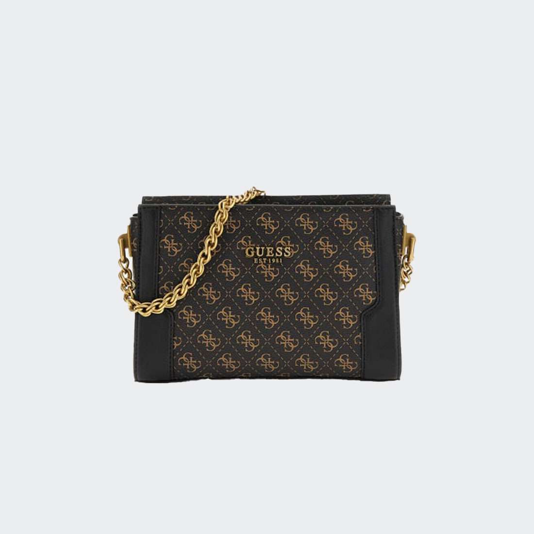 MALA GUESS AJIONA CROSSBODY BROWN LOGO