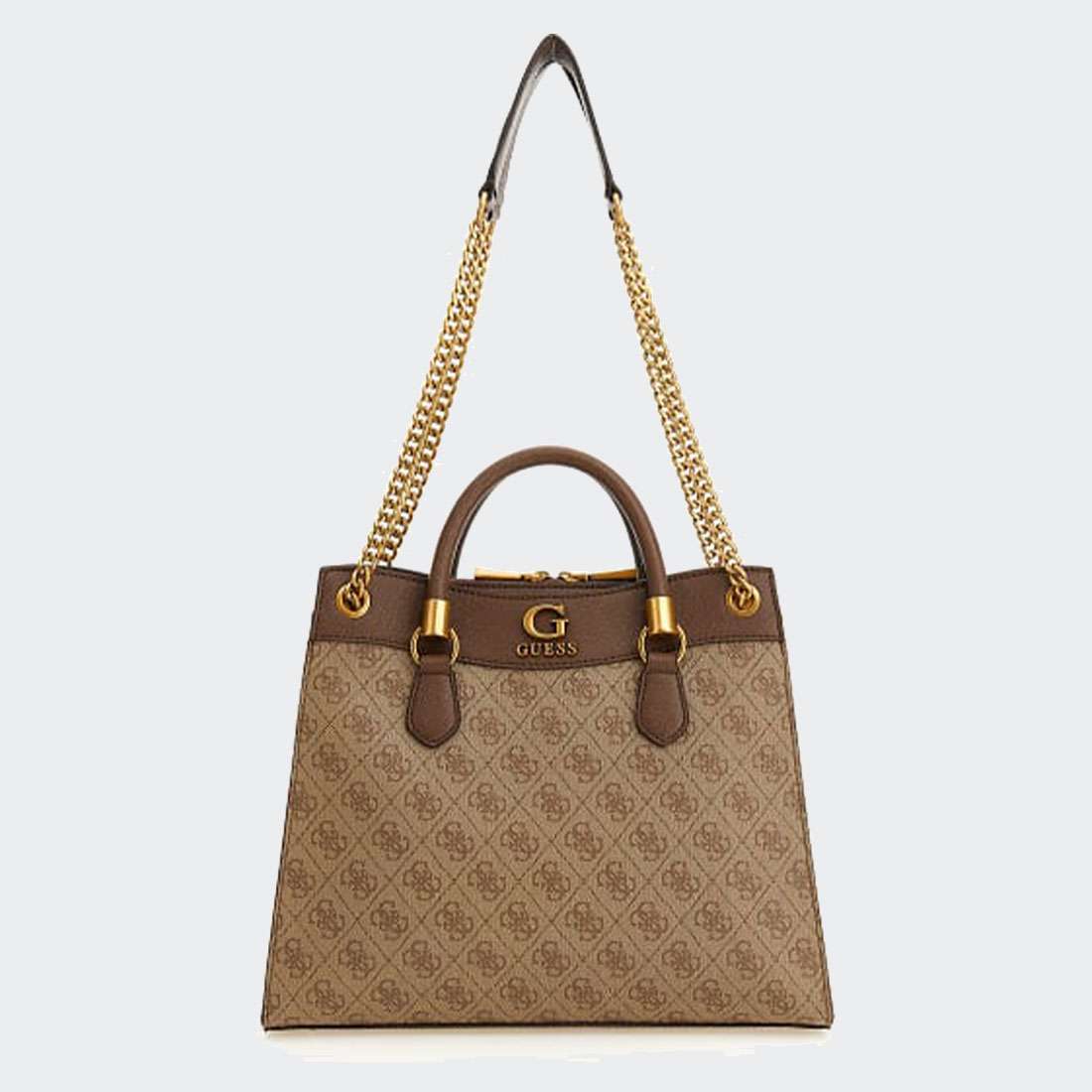 MALA GUESS NELL SHOULDER LATTE LOGO/BROWN