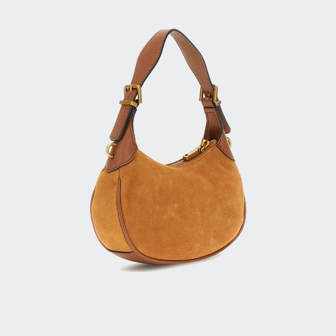 MALA GUESS MALVA MINI HOBO COGNAC