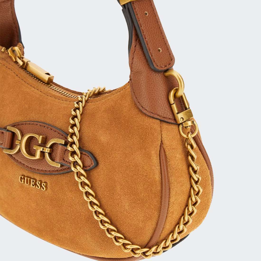 MALA GUESS MALVA MINI HOBO COGNAC