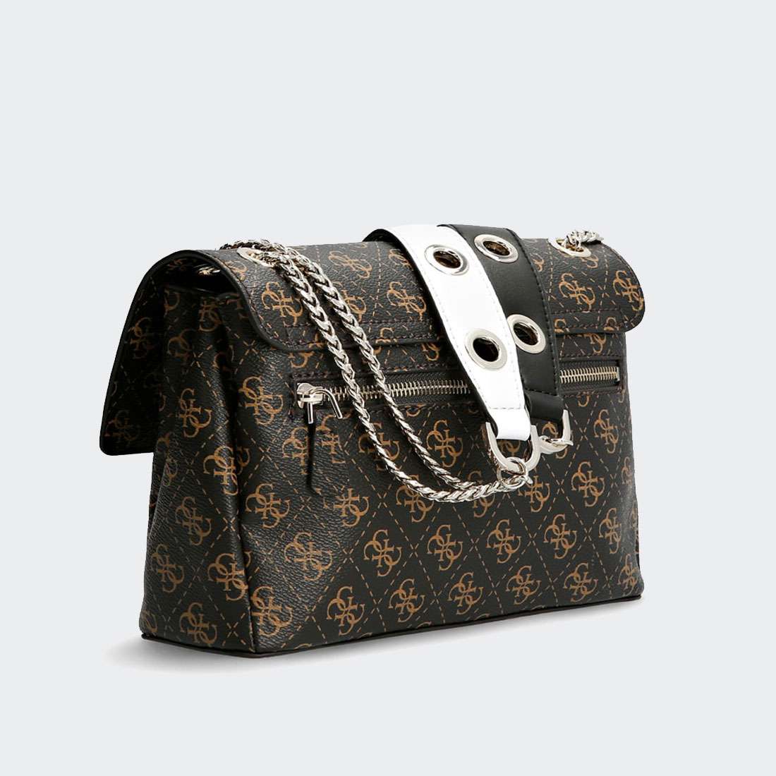 MALA GUESS WASHINGTON CROSSBODY BROWN MULTI