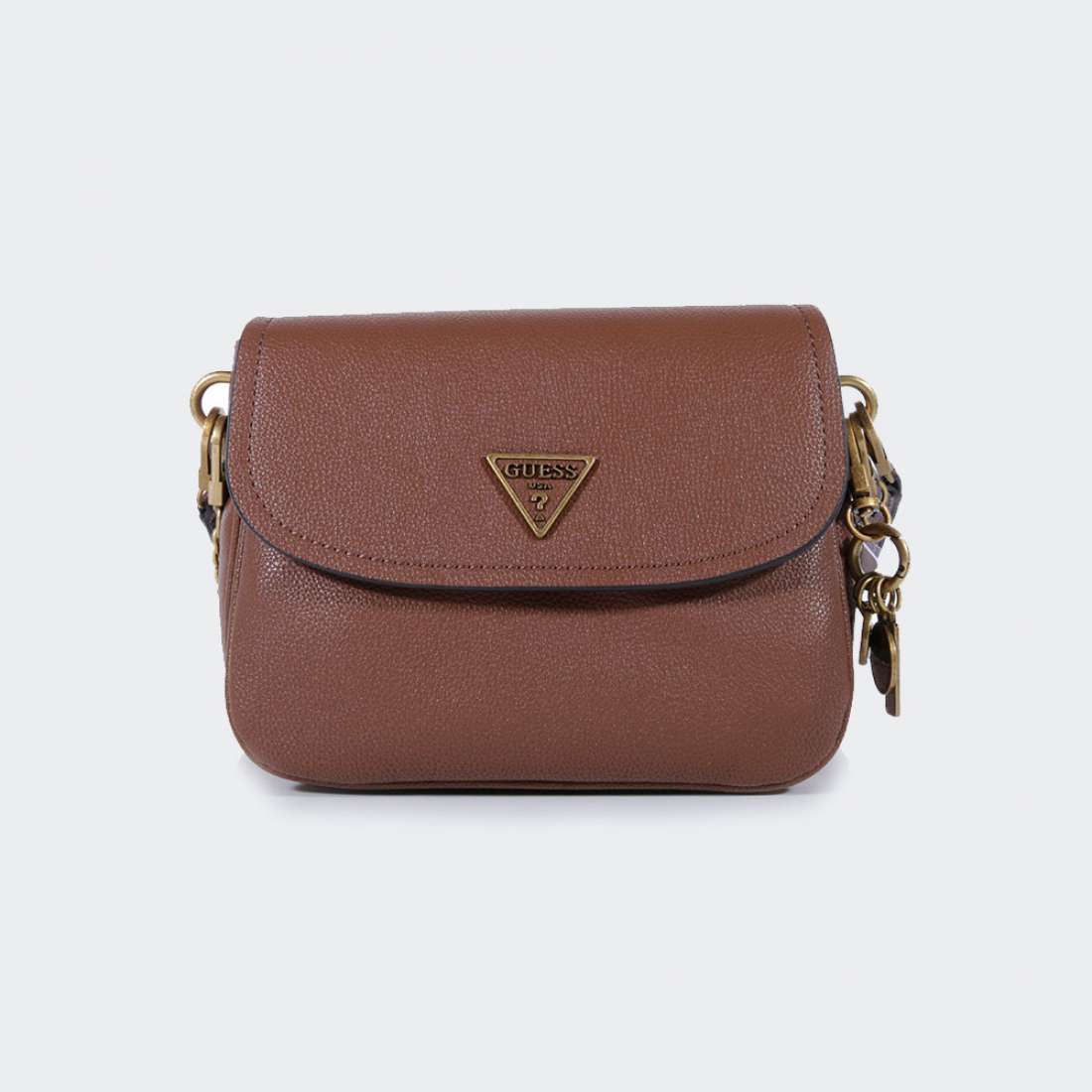 MALA GUESS DESTINY SHOULDER BAG COGNAC