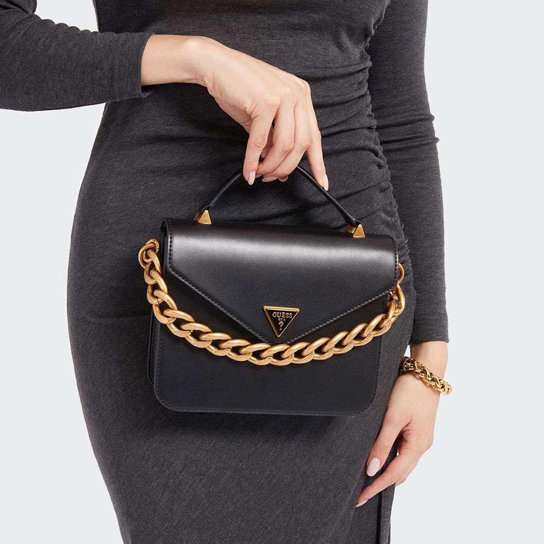 MALA GUESS RETOUR MINI HANDBAG BLACK