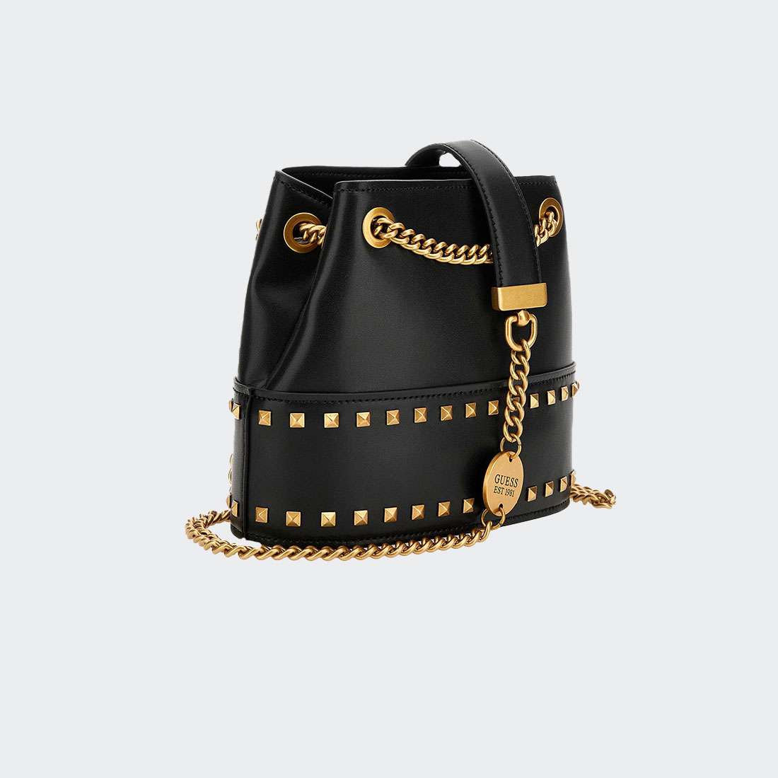 MALA GUESS ISELINE BUCKET BLACK MULHER